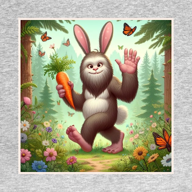 Bigfoot Bunny by WolfeTEES